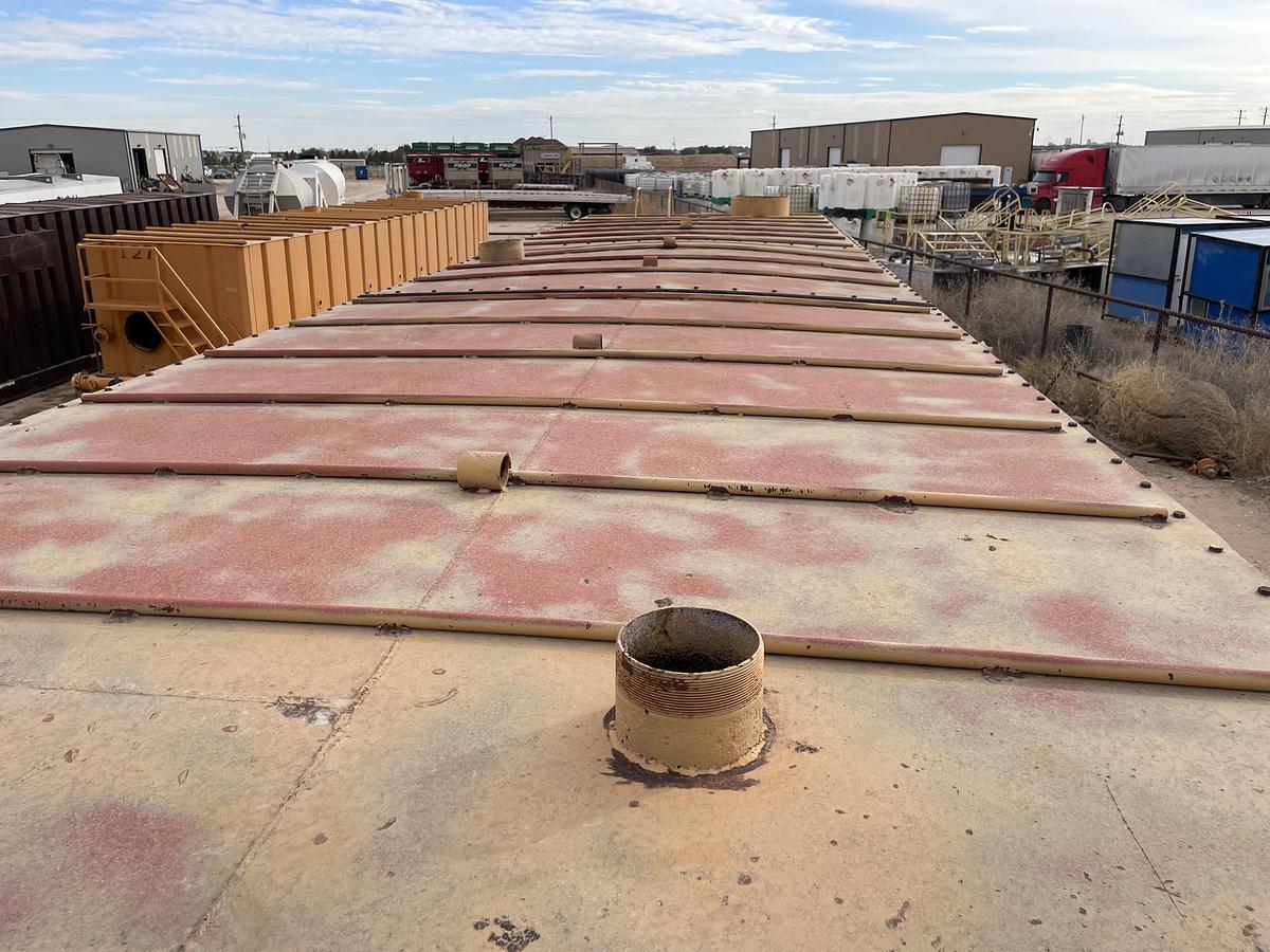 Used 500BBL Frac Tanks- 43x8.5x11, Corrugated Steel, V-bottom, Used Basic Refurb