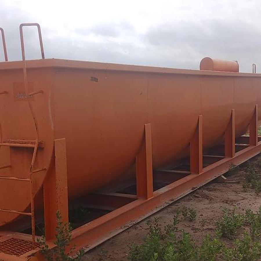 Used 250BBL Open Top Frac Tanks w/ Gas Busters – Corrugated Steel, Round Bottom, Used Basic Refurb