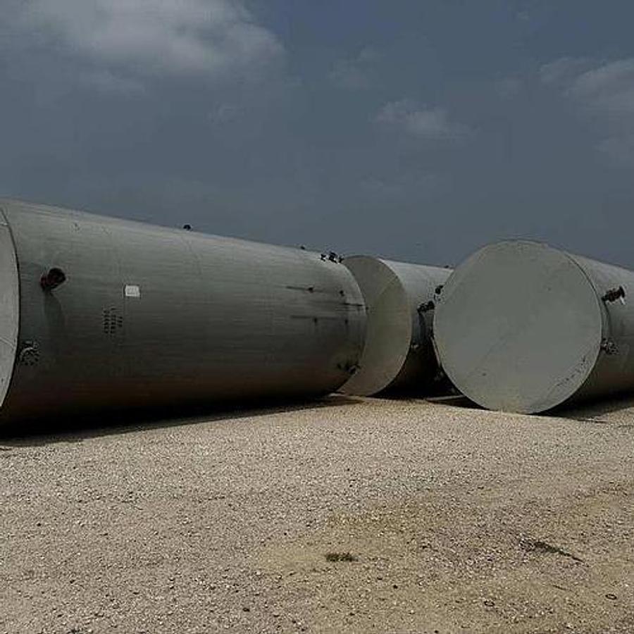 Used Permian Lide 500BBL Vertical Storage Tanks – 12’ x 25’, Carbon Steel, Flat Botom, Used Basic Refurb (2012)