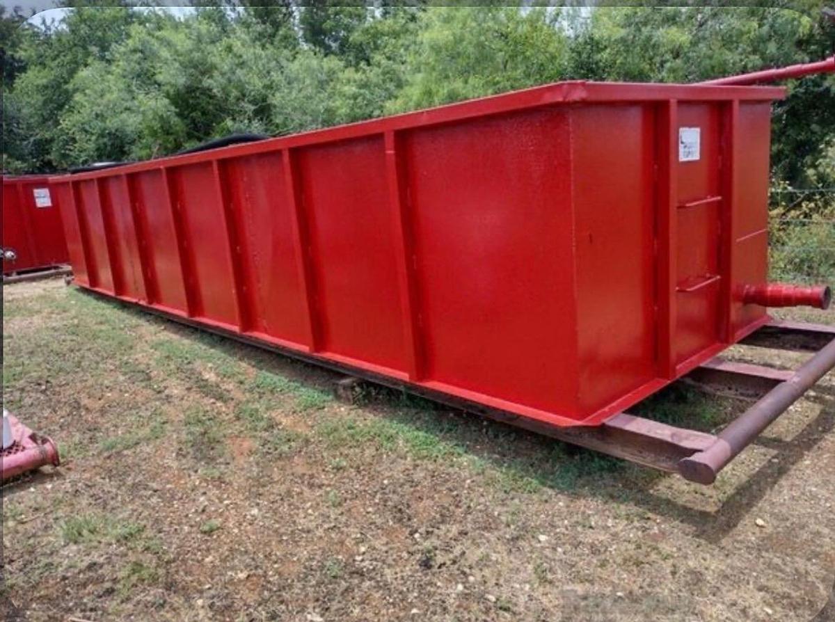 Used 250BBL Open Top Frac Tanks – Corrugated Steel, V-bottom, Used Basic Refurb