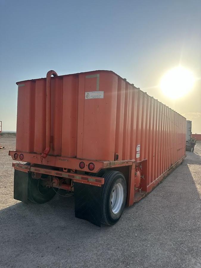 Used 500BBL Frac Tanks- 43x8.5x11, Corrugated Steel, V-bottom, Used Basic Refurb
