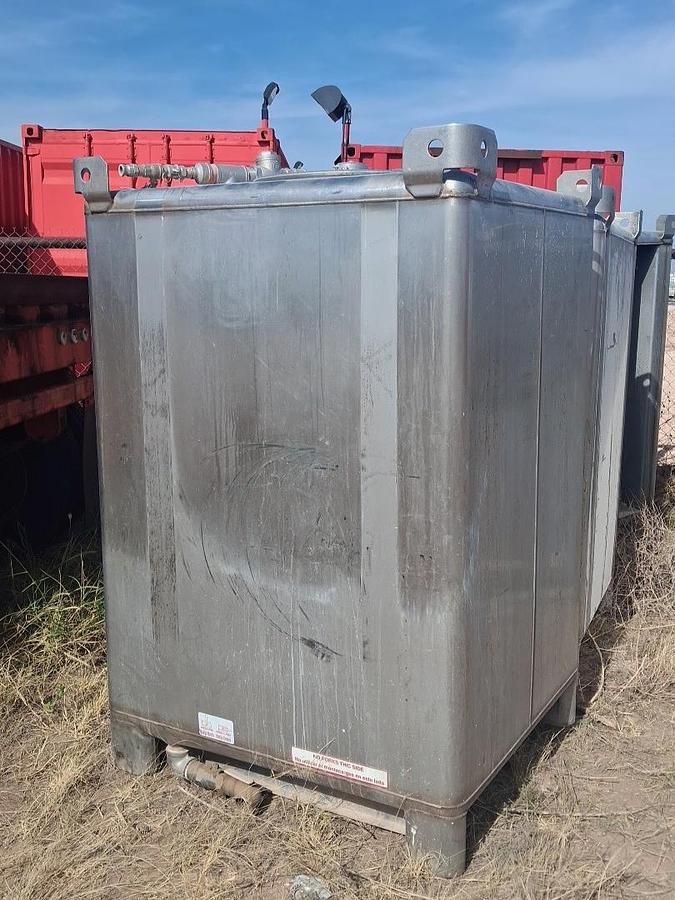 Used 2016 TranStore 550 Gallon Stainless Steel Totes