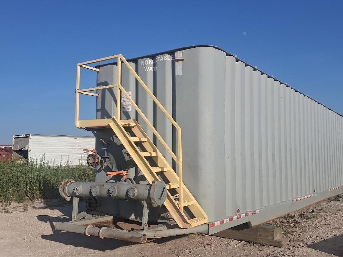 Used Dragon 500bbl Frac Tanks- 43x8.5x11, Corrugated Steel, V-bottom, Used As-Is (2012)
