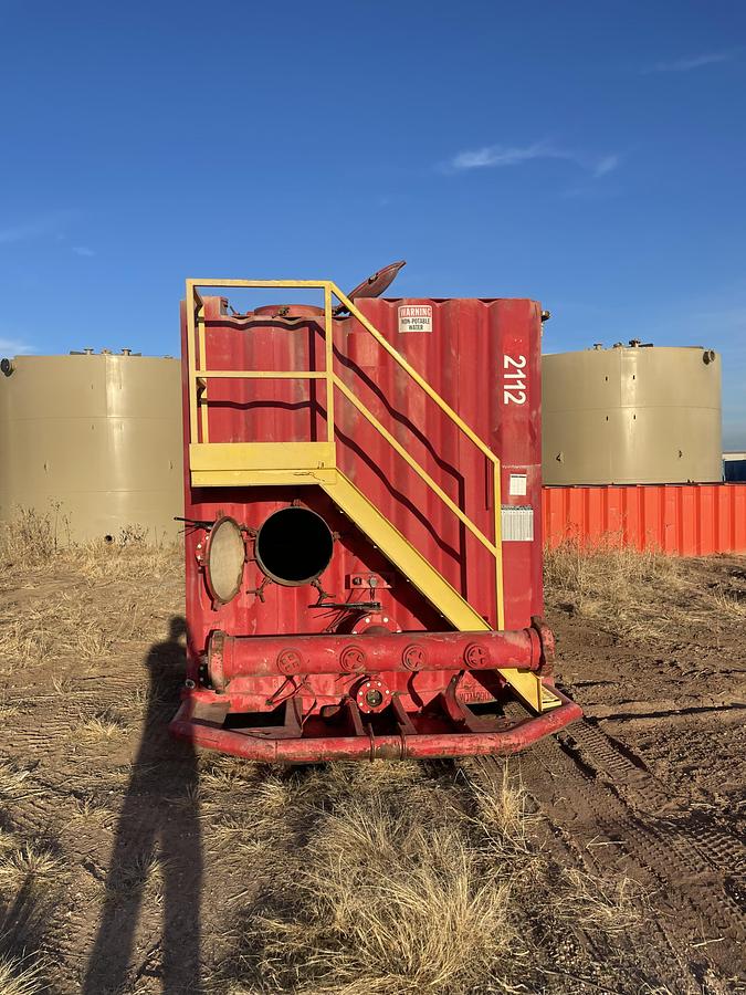 Used 500BBL Frac Tanks- 43x8.5x11, Corrugated Steel, V-bottom, Used Basic Refurb