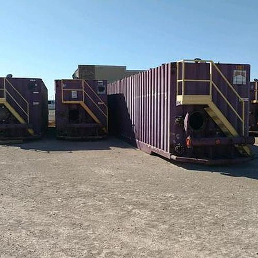 Used Dragon 500BBL Frac Tanks- 43x8.5x11, Corrugated Steel, V-bottom, Used Basic Refurb (2011)