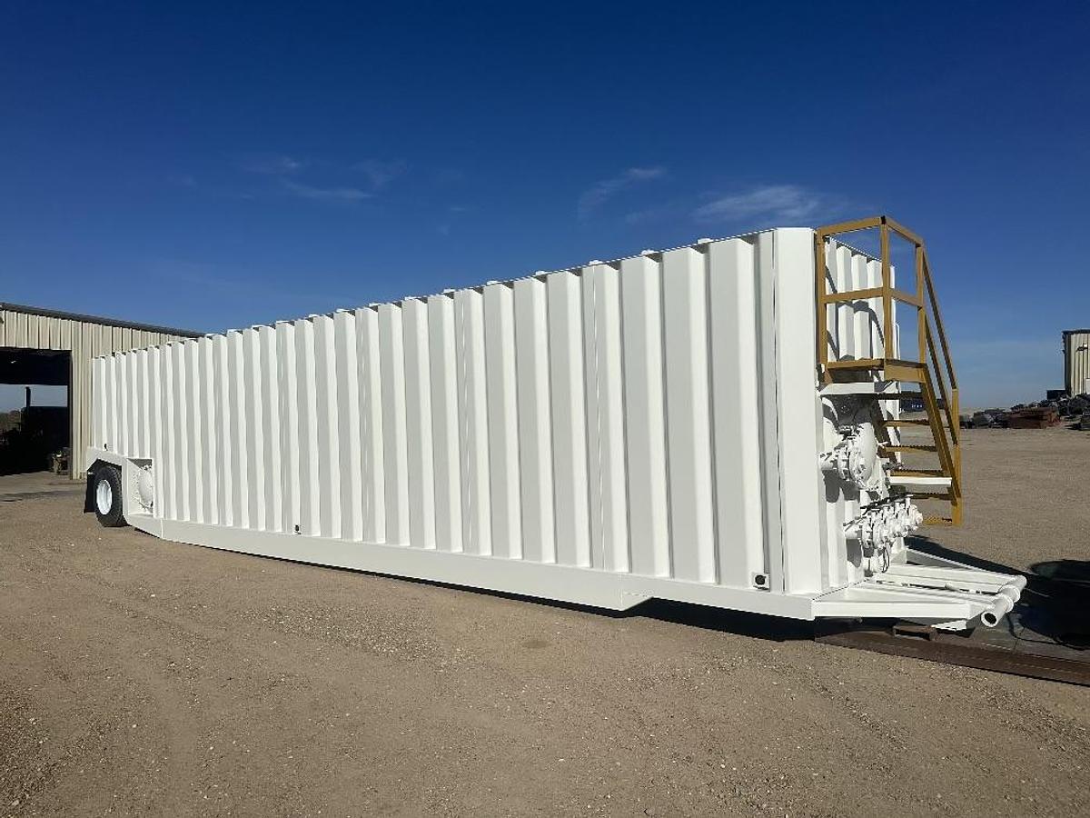Refurbished 500BBL Frac Tanks- 43x8.5x11, Corrugated Steel, V-bottom, Full Refurb