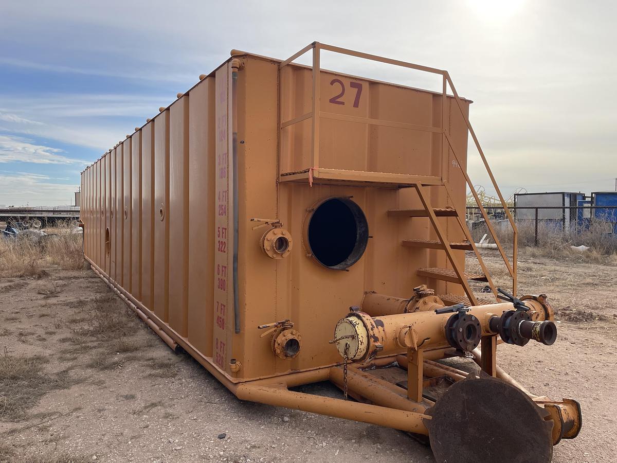 Used 500BBL Frac Tanks- 43x8.5x11, Corrugated Steel, V-bottom, Used Basic Refurb