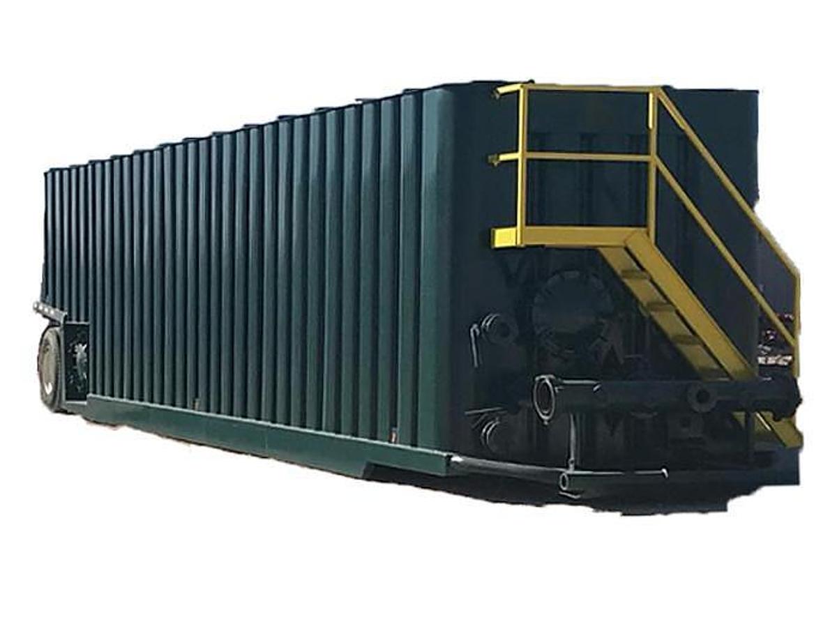 Used 500BBL Frac Tanks- 43x8.5x11, Corrugated Steel, V-bottom, Used Basic Refurb