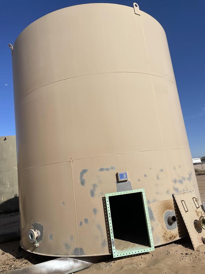 Used Accurate Inc 500BBL Vertical Storage Tanks – 15’6” x 16’, Carbon Steel, Flat Bottom, Used Basic Refurb, 2014