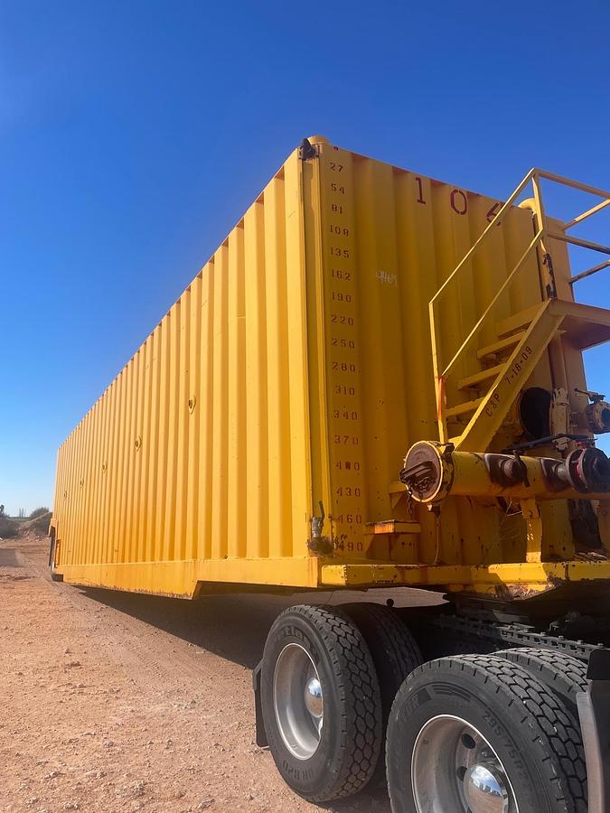 Used 500BBL Frac Tanks- 43x8.5x11, Corrugated Steel, V-bottom, Used Basic Refurb