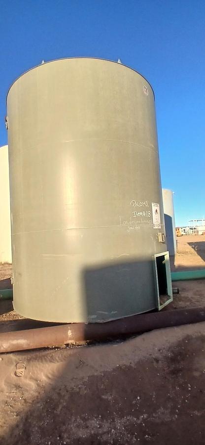 Used Dragon 300BBL Vertical Storage Tanks – 12’ x 15’, Carbon Steel, Flat Bottom, Used Basic Refurb, 2018