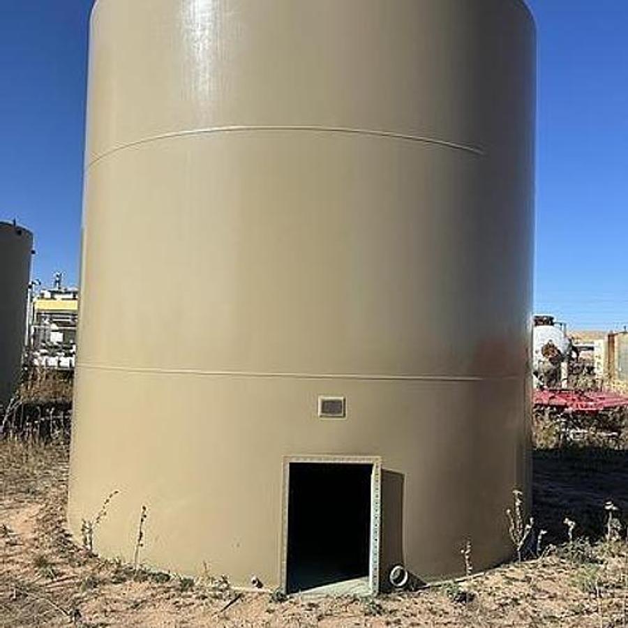 Used Palmer of Texas 500BBL Vertical Storage Tanks - 15.5’ x 16’, Carbon Steel, Flat Bottom, Used Basic Refurb