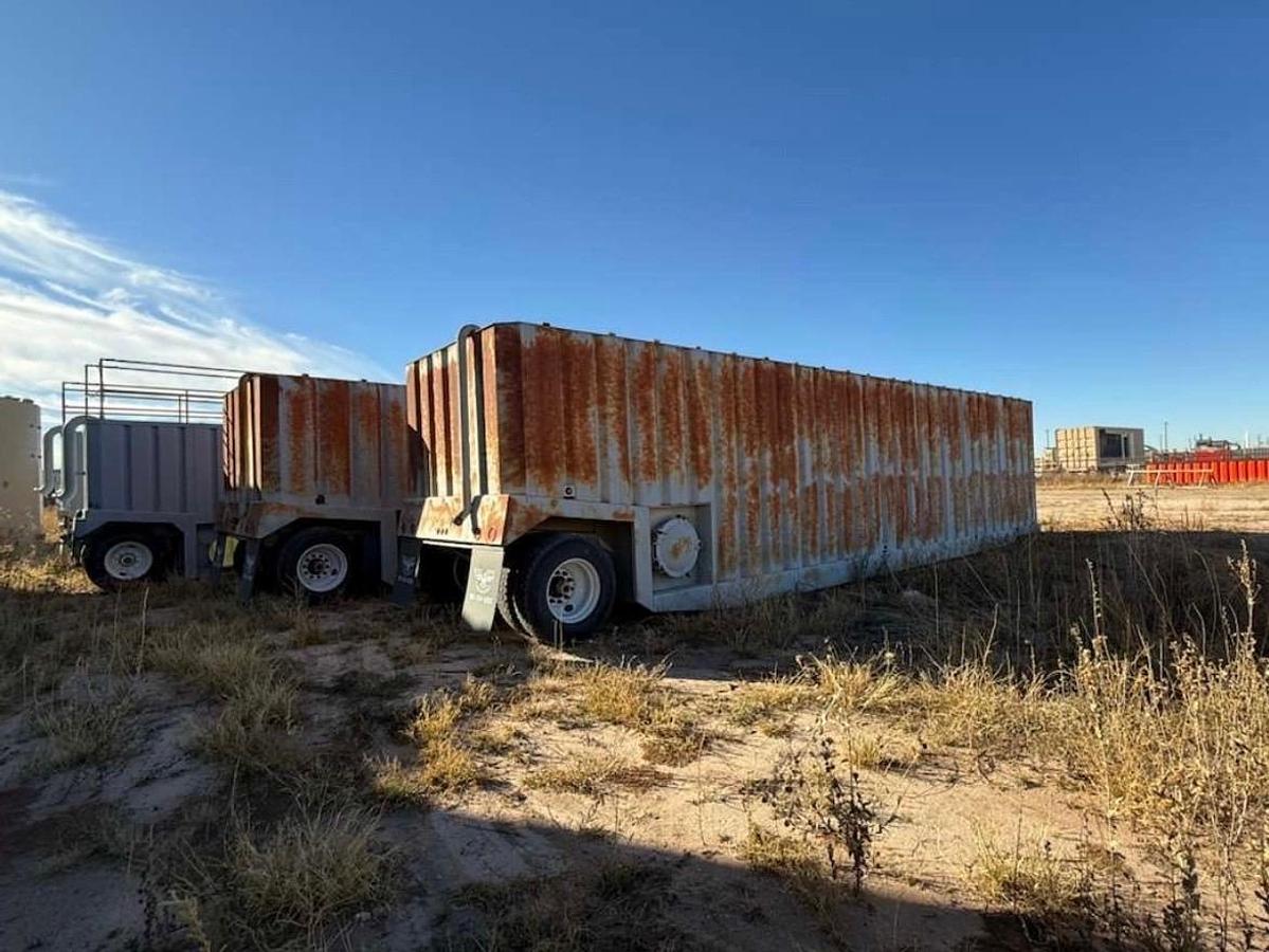 Used 500BBL Frac Tanks- 43x8.5x11, Corrugated Steel, V-bottom, Used Basic Refurb