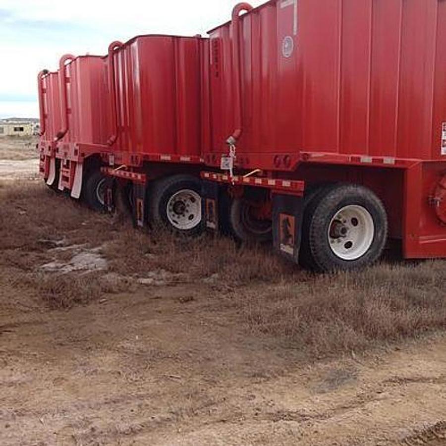 Used Dragon 500BBL Frac Tanks- 43x8.5x11, Corrugated Steel, V-bottom, Used Basic Refurb (2007)