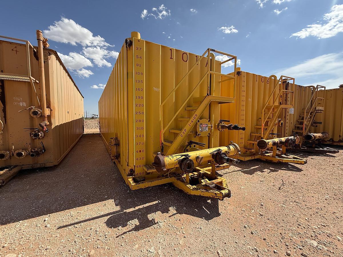 Used Wichita 500BBL Frac Tanks- 43x8.5x11, Corrugated Steel, V-bottom, Used Basic Refurb (2010)