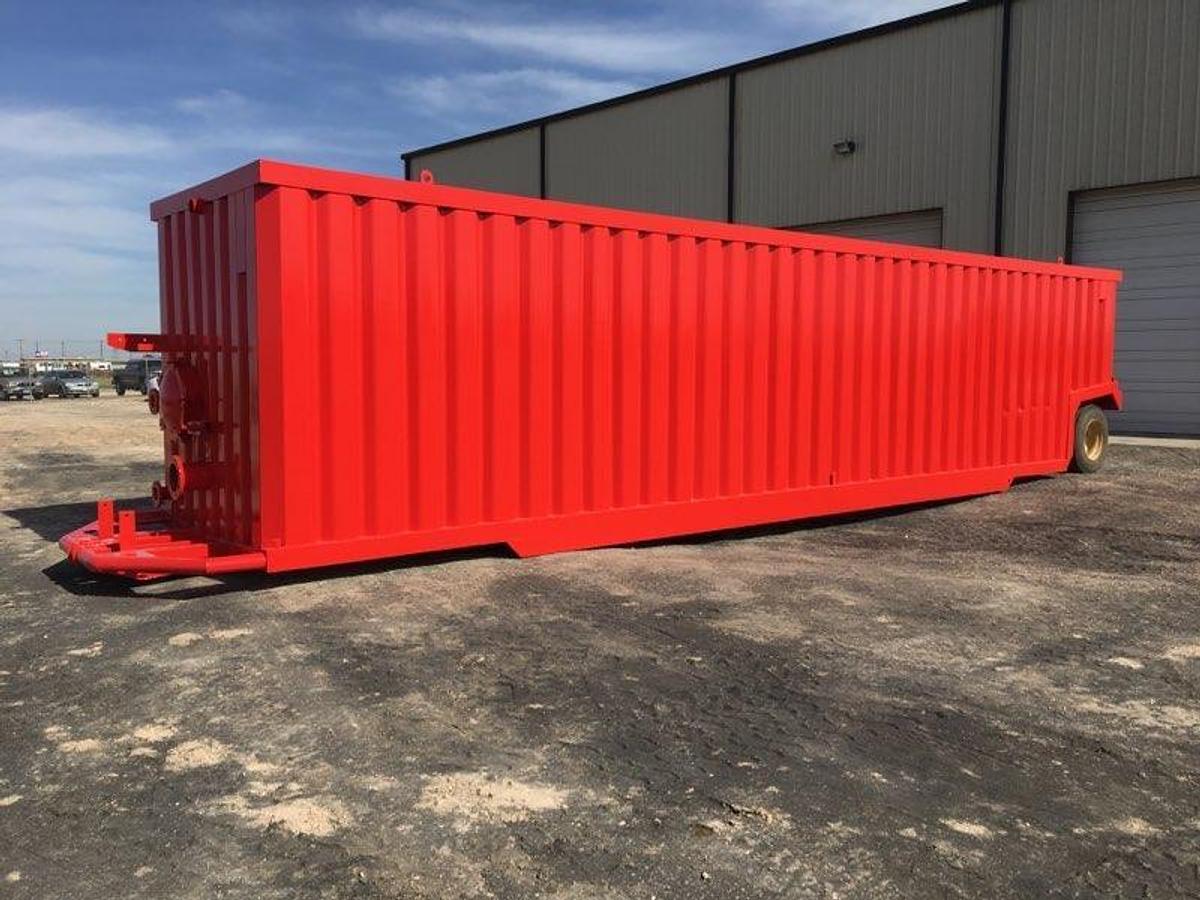 Refurbished 500BBL Frac Tanks- 43x8.5x11, Corrugated Steel, V-bottom, Full Refurb