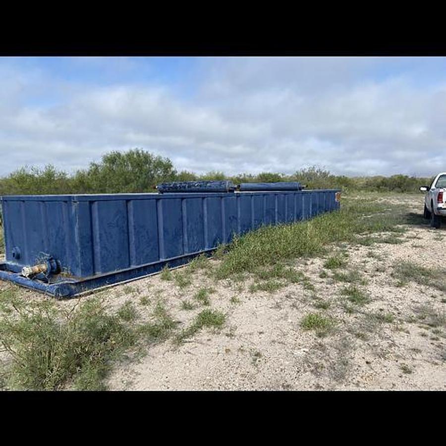 Used Dragon Open Top Frac Tanks w/ Gas Busters – Corrugated Steel, V-bottom, Used Basic Refurb (2010)