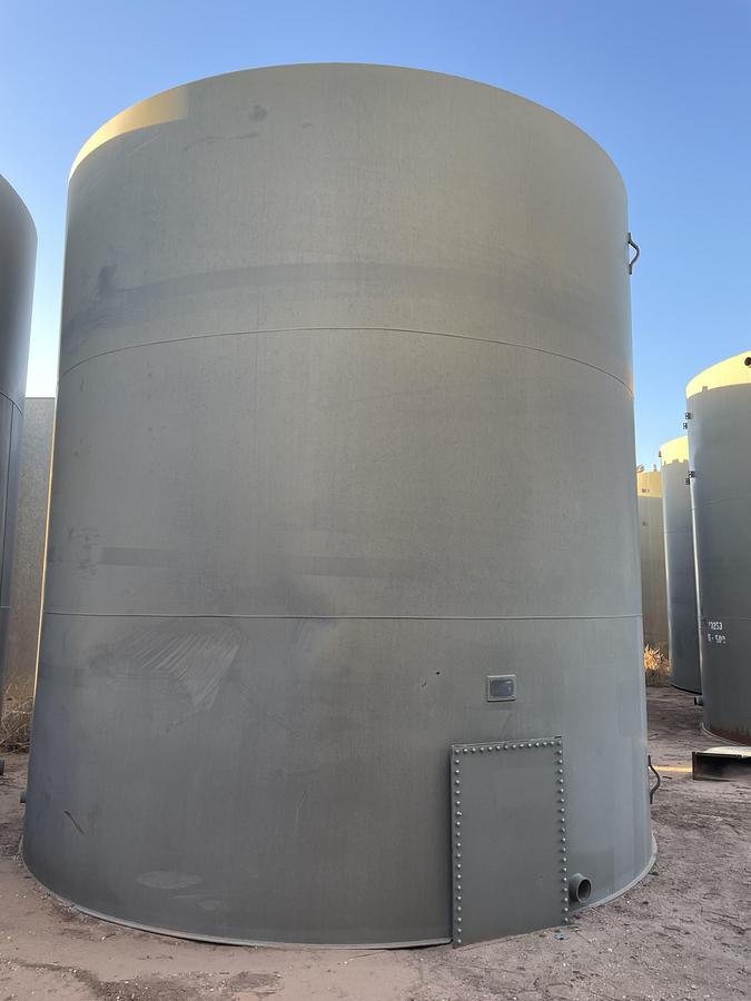 Used  500BBL Vertical Storage Tanks – 15’6 x 16’, Carbon Steel, Flat Bottom, Used Basic Refurb