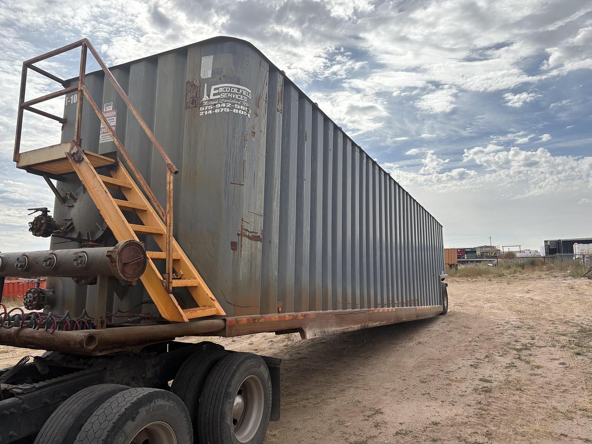 Used 500BBL Frac Tanks- 43x8.5x11, Corrugated Steel, V-bottom, Used Basic Refurb