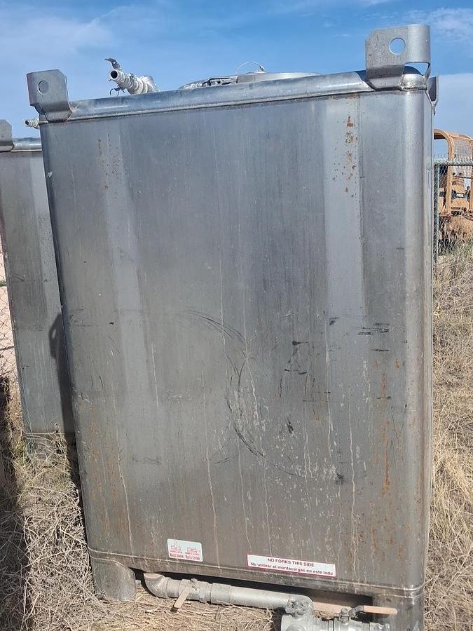 Used 2016 TranStore 550 Gallon Stainless Steel Totes