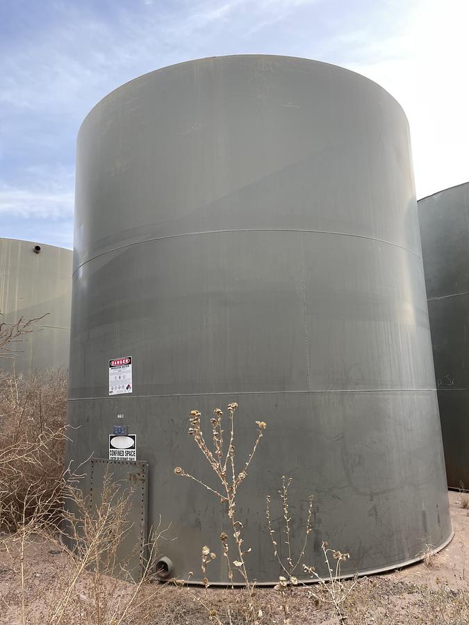 Used 2014 Permian Tank 500BBL Vertical Storage Tank - 15’6” x 16”, Carbon Steel, Flat Bottom, Used Basic Refurb