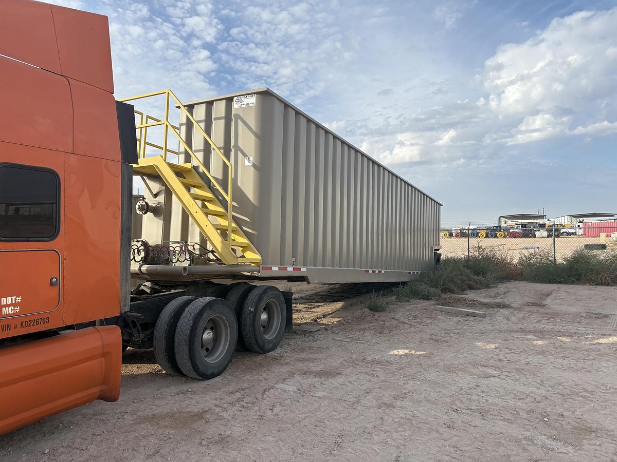 Used 500BBL Open Top Frac Tanks – Corrugated Steel, V-bottom, Full Refurb 