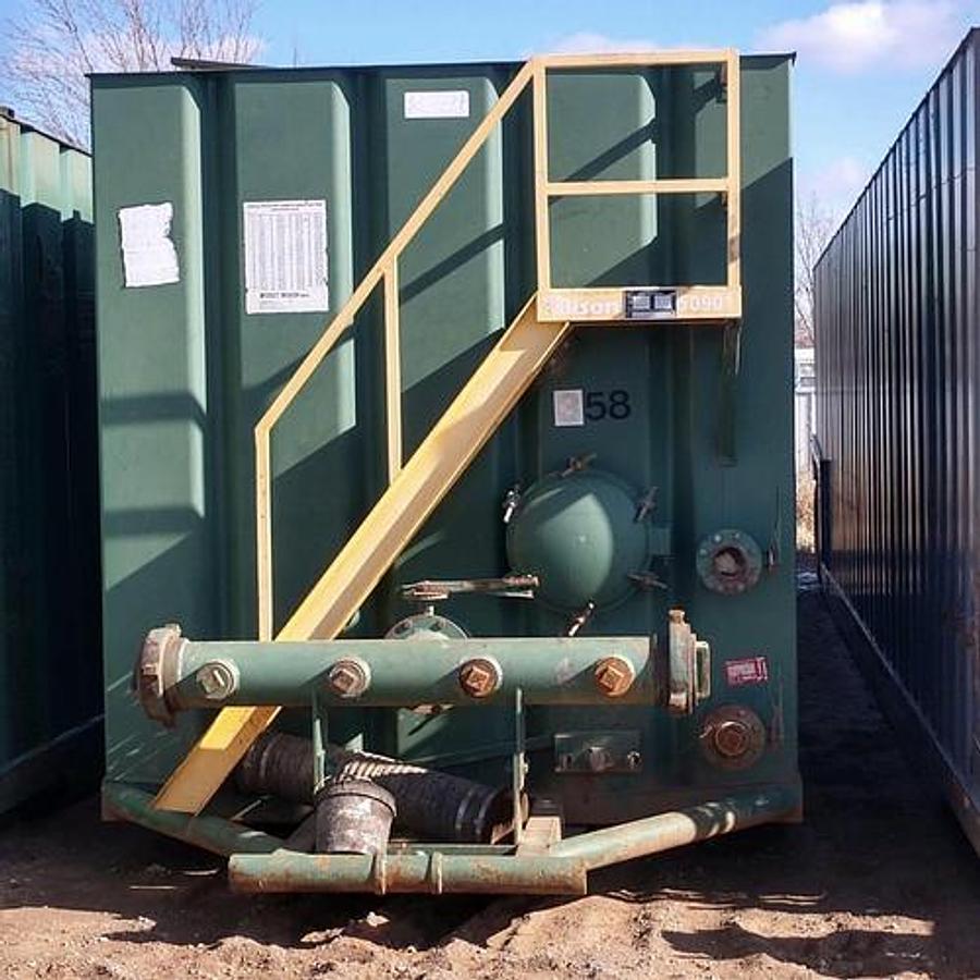 Used 500BBL Frac Tanks- 43x8.5x11, Corrugated Steel, V-bottom, Used Basic Refurb