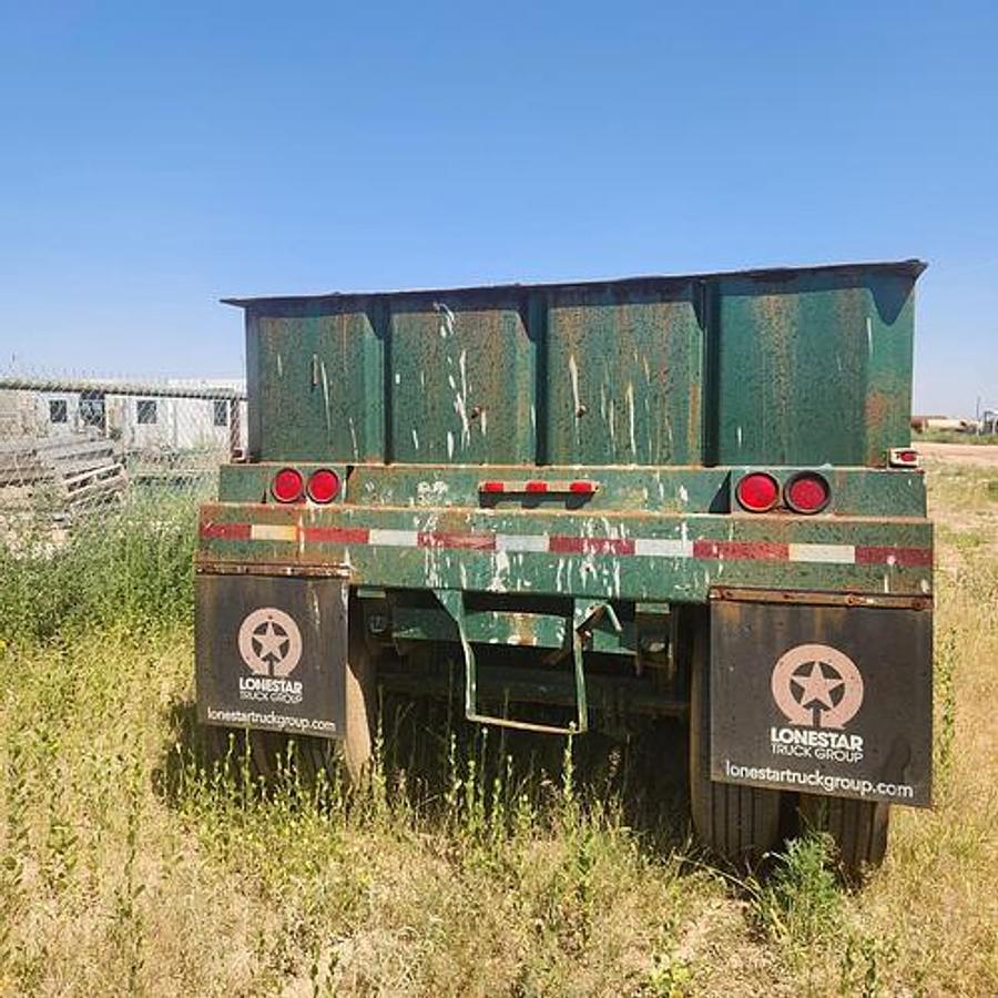 Used 300BBL Open Top Tank On Wheels - 36.5x8x6.5, Corrugated Steel, V-bottom, Used Basic Refurb