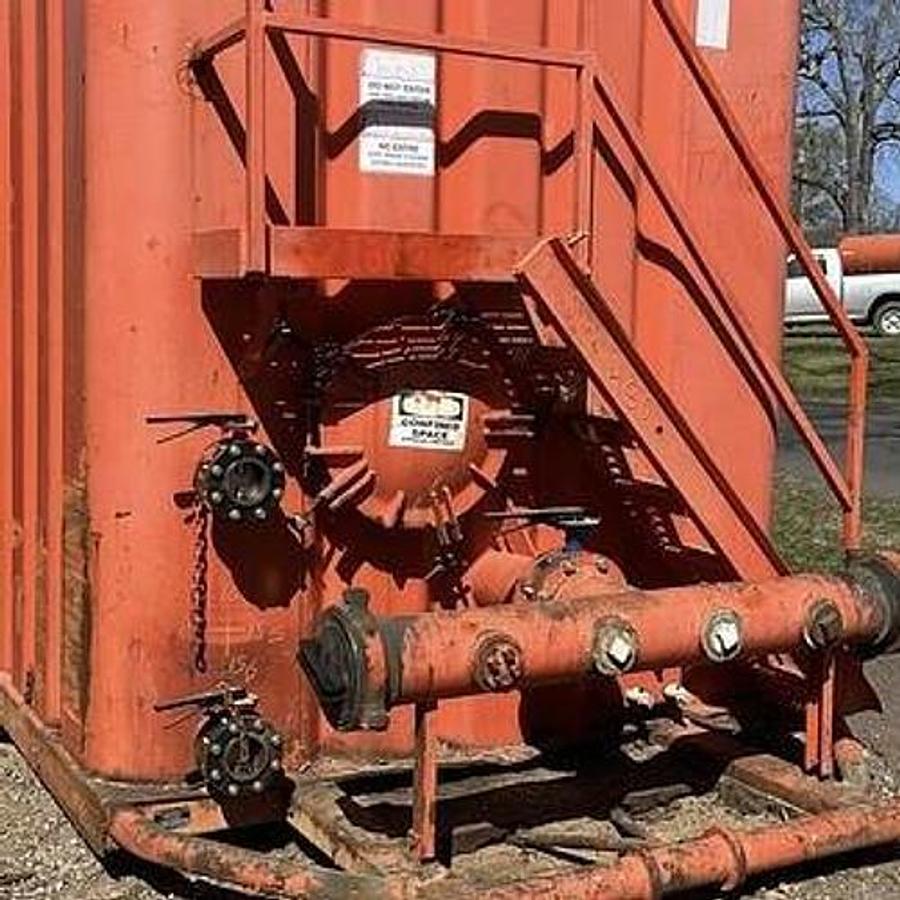 Used Dragon 500BBL Frac Tanks- 43x8.5x11, Corrugated Steel, V-bottom, Used Basic Refurb