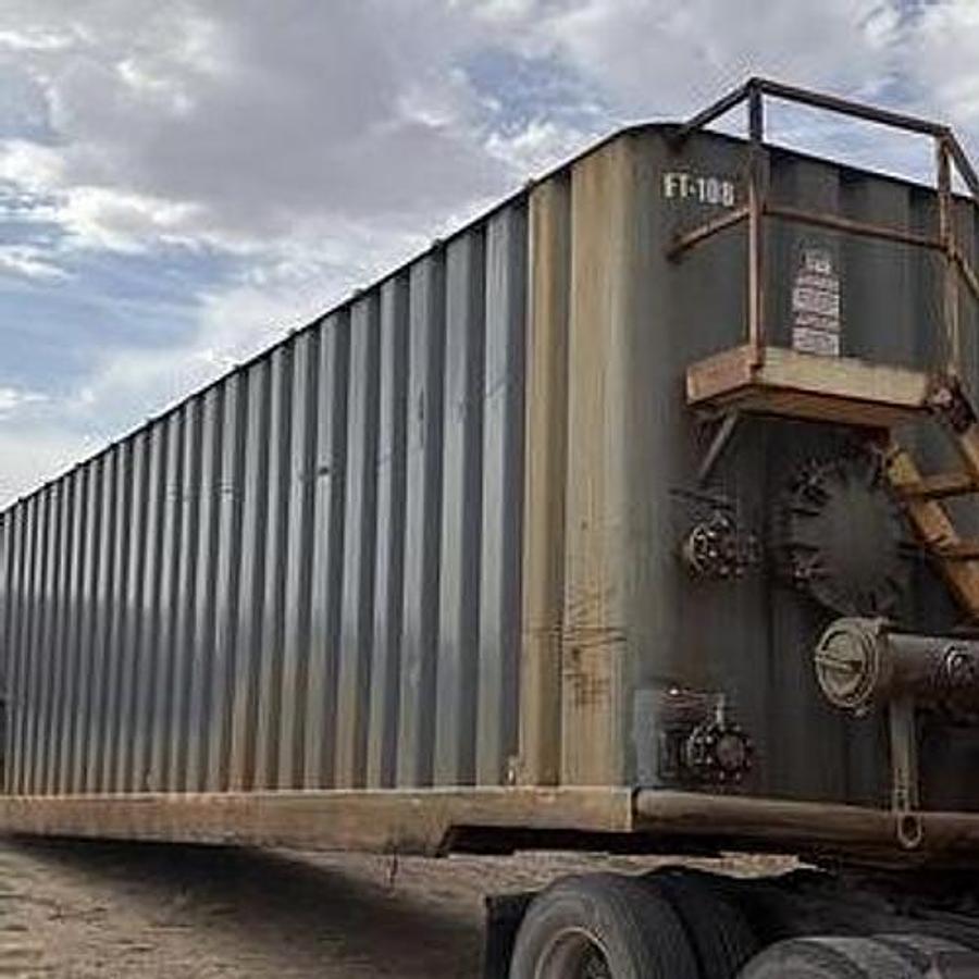 Used Dragon 500BBL Frac Tanks- 43x8.5x11, Corrugated Steel, V-bottom, Used Basic Refurb (2012)