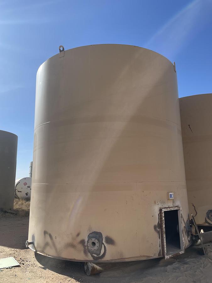 Used Accurate Inc 500BBL Vertical Storage Tanks – 15’6” x 16’, Carbon Steel, Flat Bottom, Used Basic Refurb, 2012