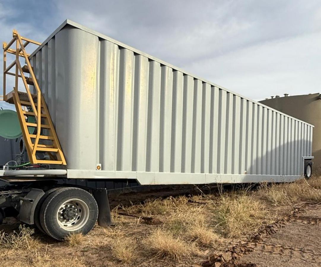 Used  500BBL Open Top Weir Wall Tanks - 45’ x 8.5’ x 10’, Carbon Steel, V-Bottom, Used Basic Refurb