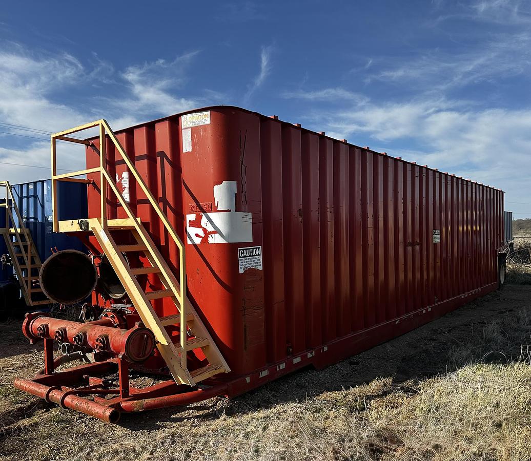 Used 500BBL Frac Tanks- 43x8.5x11, Corrugated Steel, V-bottom, Used Basic Refurb