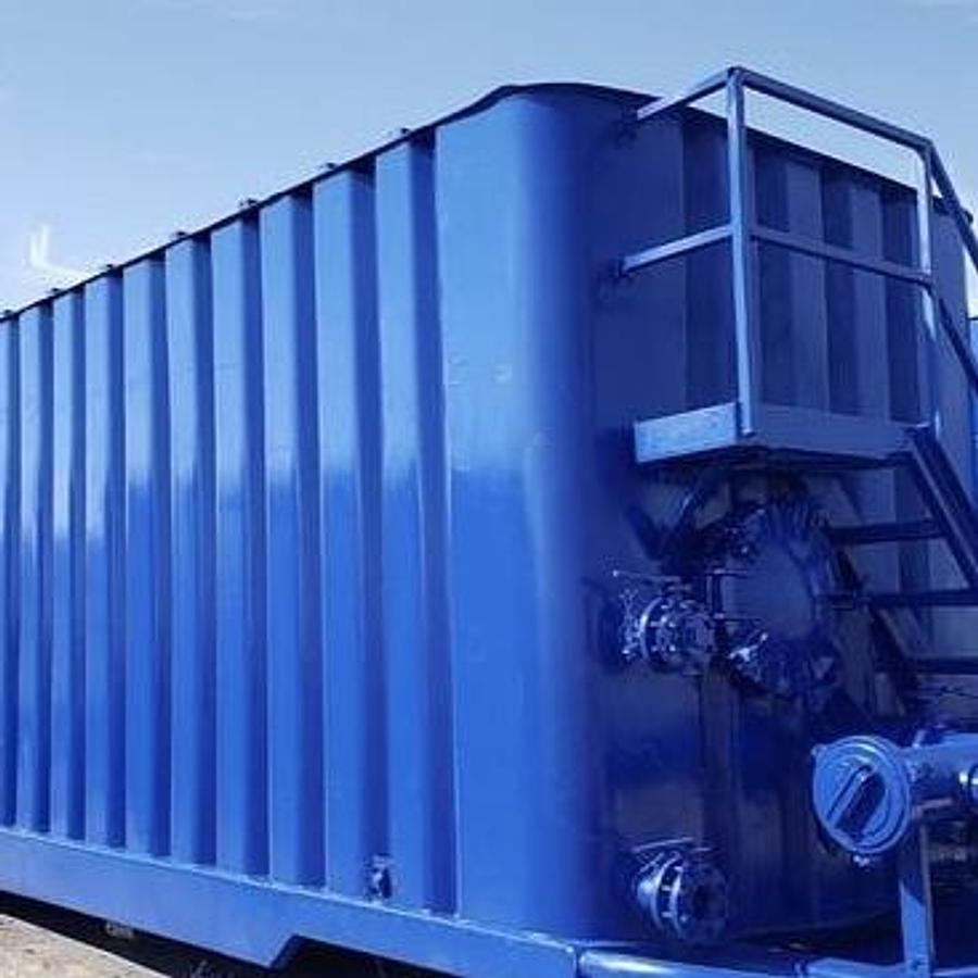 Refurbished Dual Wall Dragon 500bbl Frac Tanks- Wastewater Storage - 43x8.5x11, Corrugated Steel, V-bottom, Full Refurb (2008)