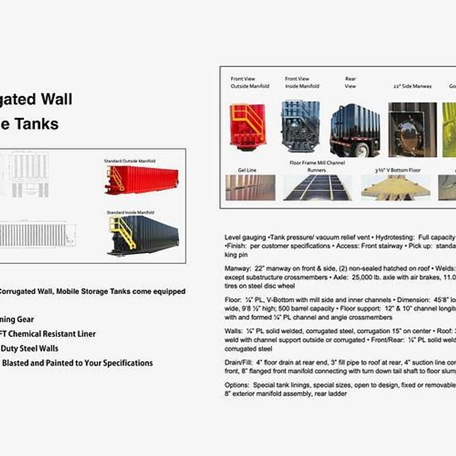 2025 BX Tank Supply 500BBL Frac Tank - NEW - Oilfield Tank