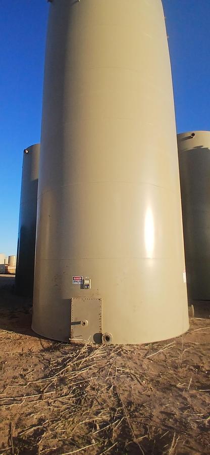 Used Petrosmith 1000BBL Vertical Storage Tanks – 15’6” x 30’, Carbon Steel, Flat Bottom, Used Basic Refurb, 2019
