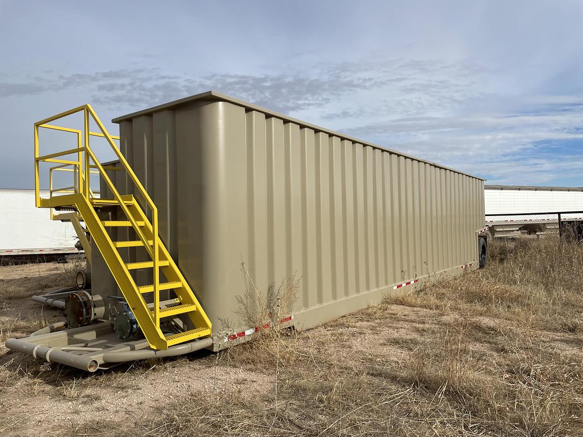 Used 500BBL Open Top Frac Tanks – Corrugated Steel, V-bottom, Full Refurb
