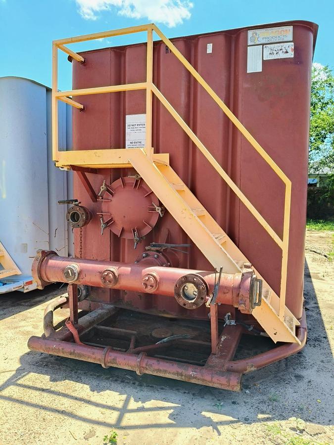 Used Dragon 500bbl Frac Tanks- 43x8.5x11, Corrugated Steel, V-bottom, Used Basic Refurb (2012)