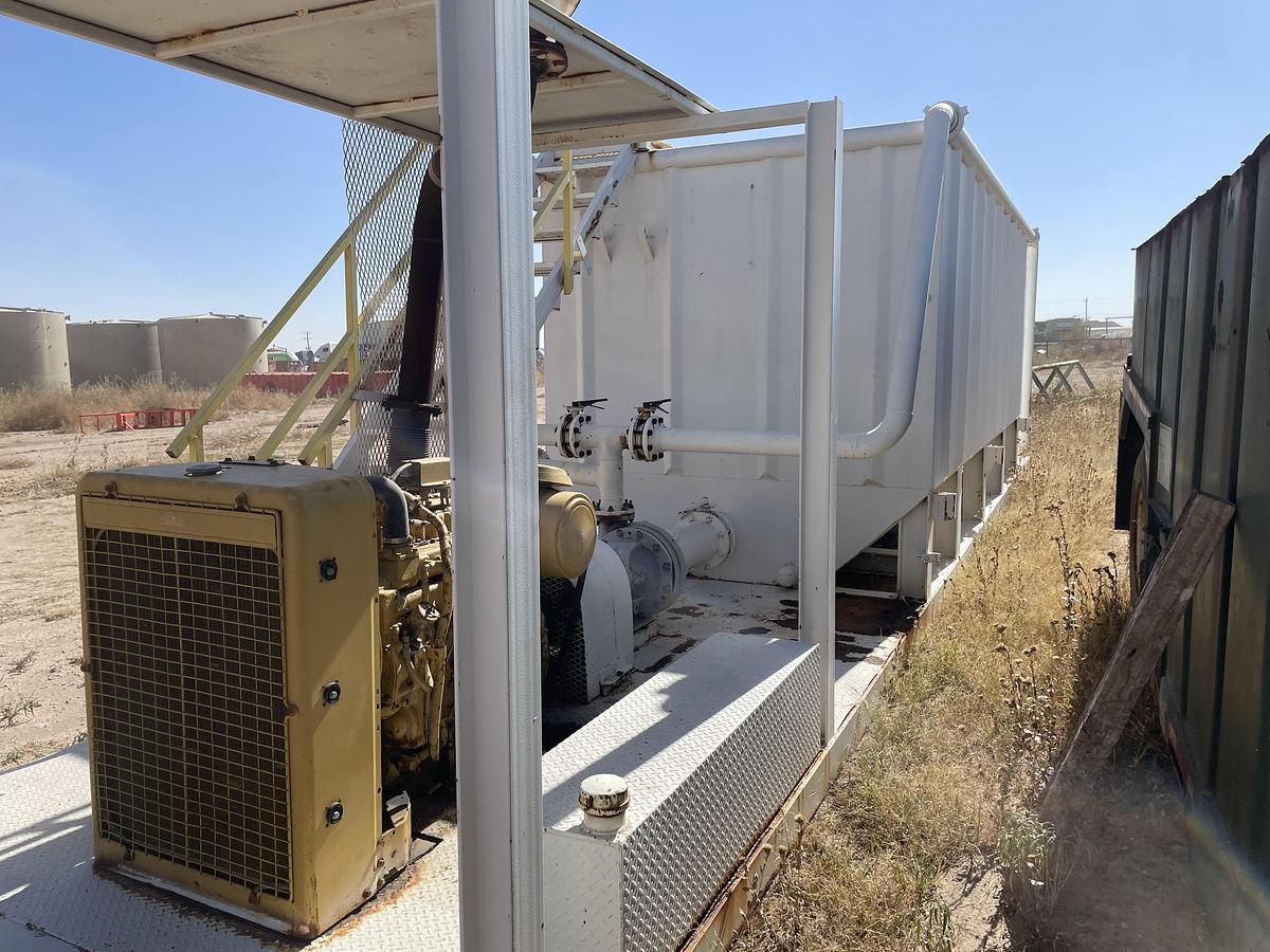Used 210BBL Mix Plant - CAT 3304 Engine, 5” x 4” x 14” Centrifugal Pump, Mixing Hopper, Used As-Is