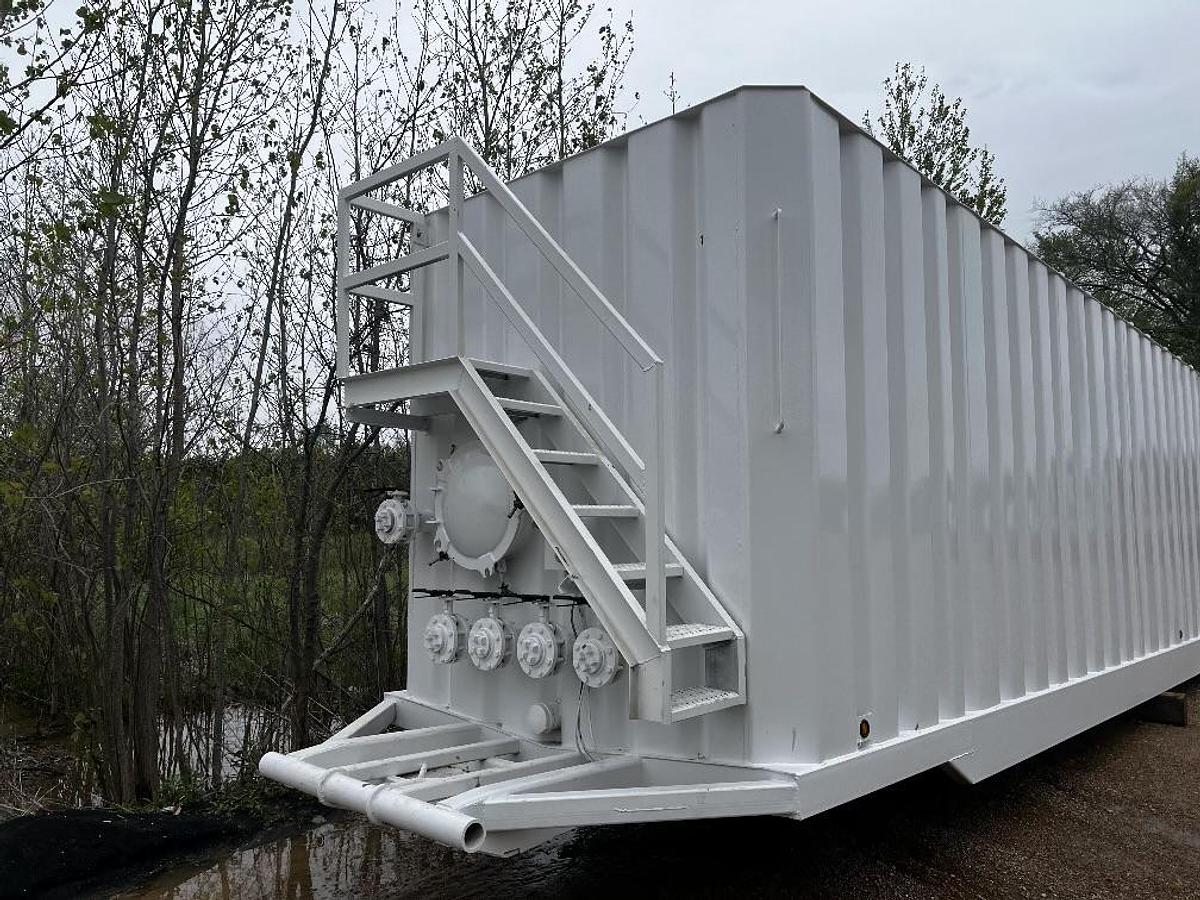 Refurbished 500BBL Frac Tanks- 43x8.5x11, Corrugated Steel, V-bottom, Full Refurb