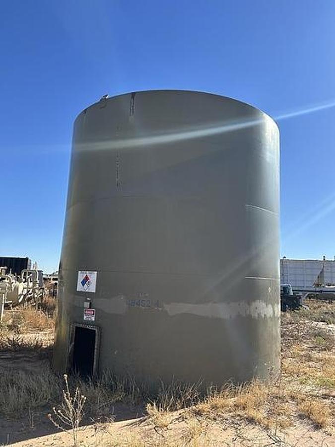 Used 500BBL Vertical Storage Tanks - 15.5’ x 16’, Carbon Steel, Flat Bottom, Used Basic Refurb (2012)