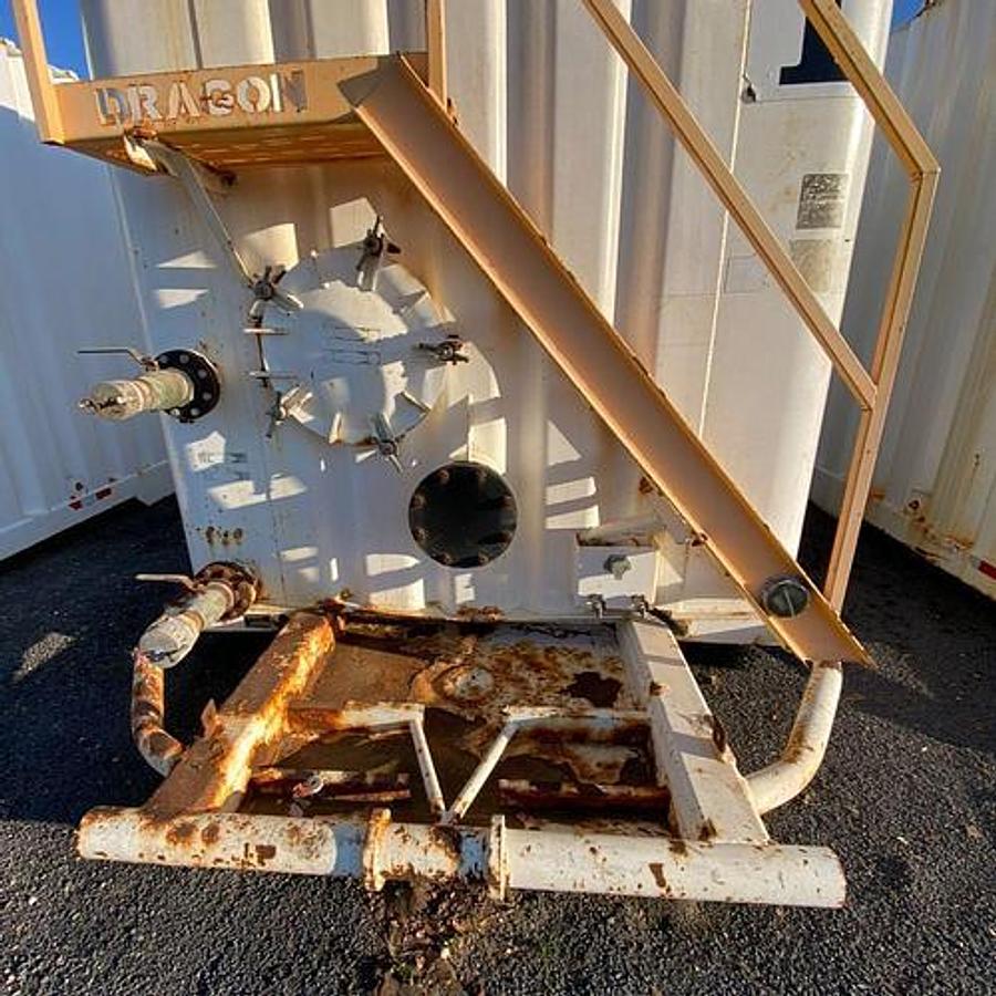 Used Dragon 500bbl Frac Tanks- 43x8.5x11, Corrugated Steel, V-bottom, Used Basic Refurb (2007)