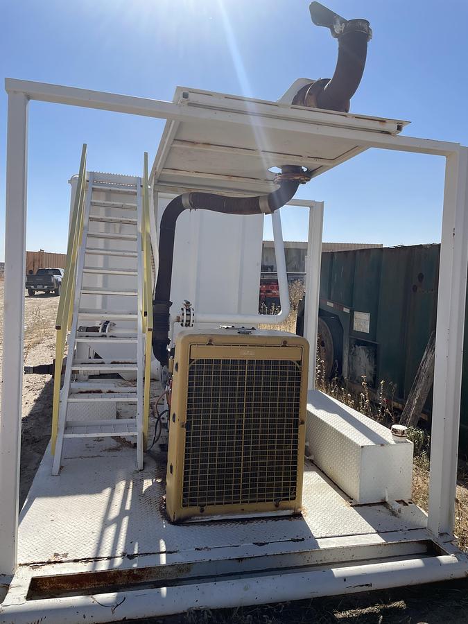 Used 210BBL Mix Plant - CAT 3304 Engine, 5” x 4” x 14” Centrifugal Pump, Mixing Hopper, Used As-Is