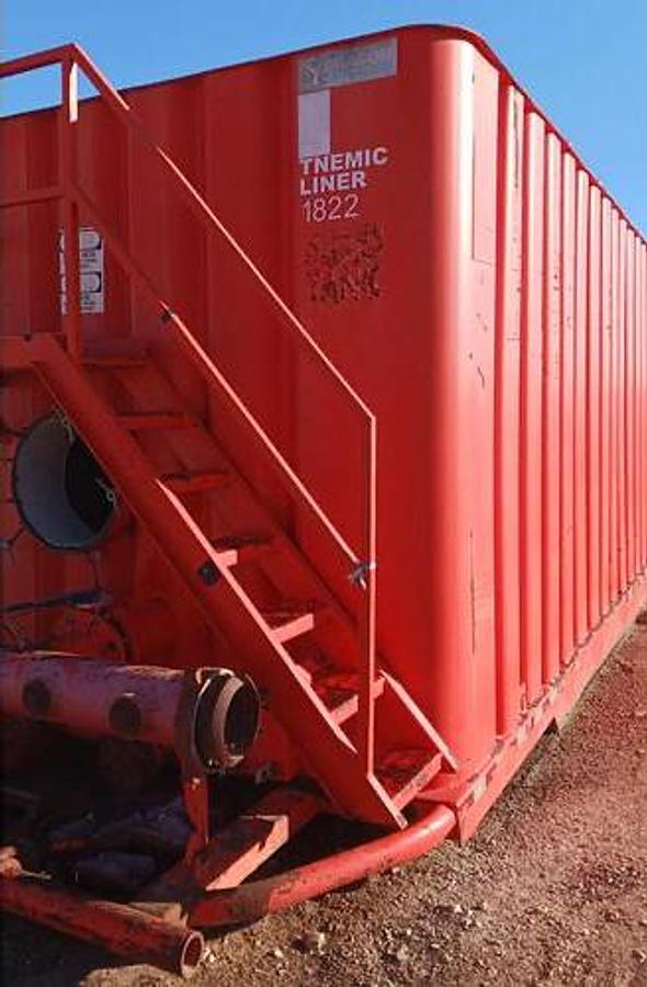 Used Dragon 500bbl Frac Tanks - 43x8.5x11, Corrugated Steel, V-bottom, Used Basic Refurb