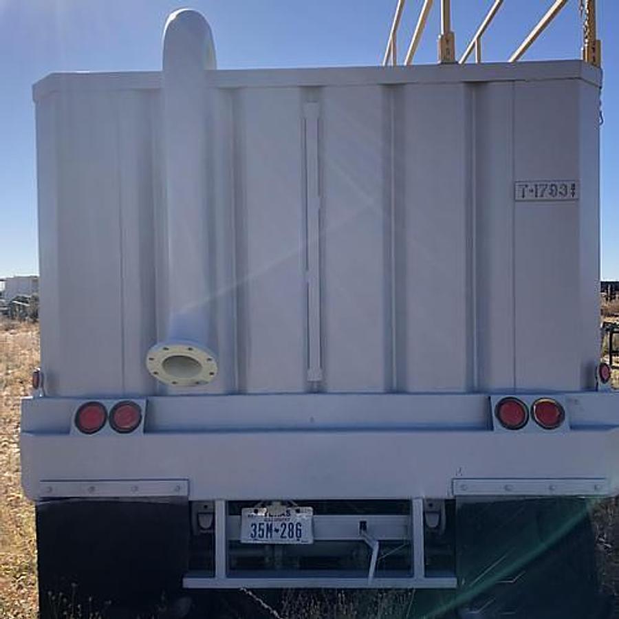 Used Dragon 500BBL Open Top Weir Wall Tanks - Industrial Storage Tank - 45’ x 8.5’ x 10’, Carbon Steel, V-Bottom, Used Basic Refurb (2015)
