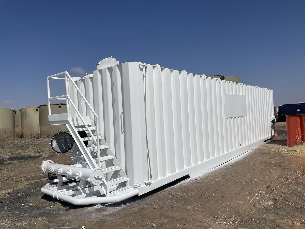 Refurbished 500BBL Frac Tanks- 43x8.5x11, Corrugated Steel, V-bottom, Full Refurb
