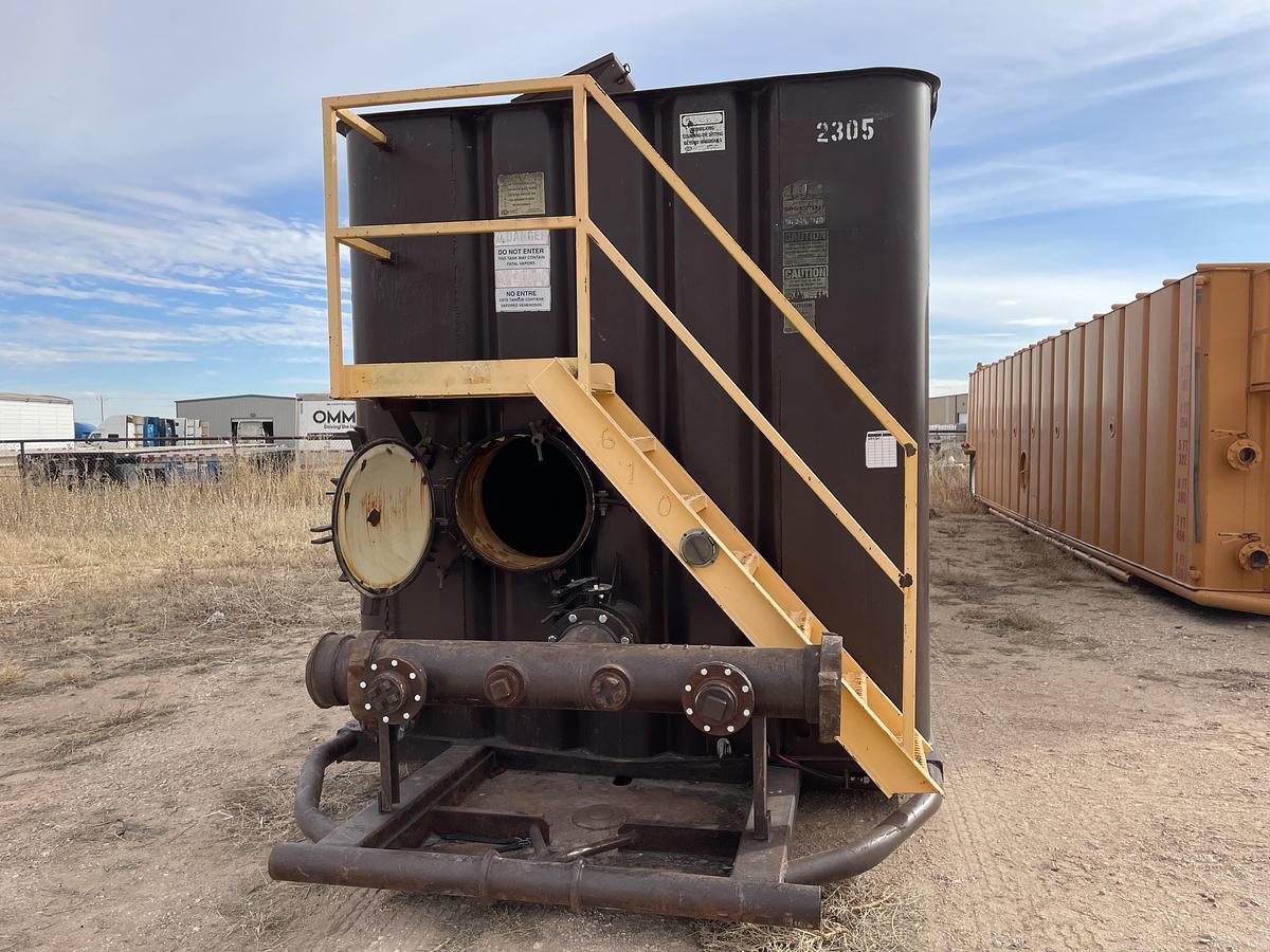 Used 500BBL Frac Tanks- 43x8.5x11, Corrugated Steel, V-bottom, Used Basic Refurb