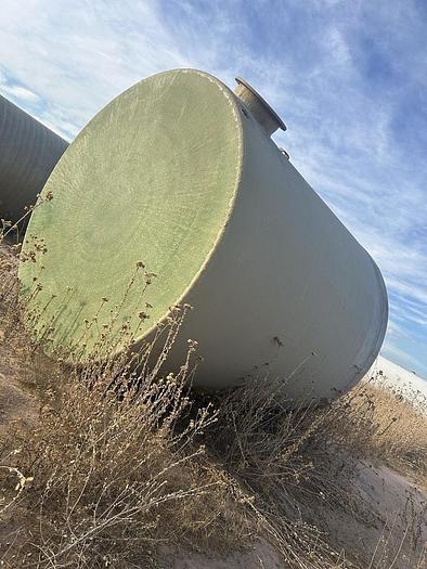 Used 210 BBL Fiberglass Vertical Tank