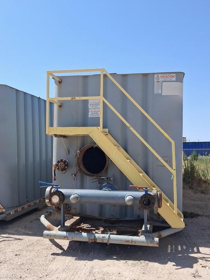 Used Dragon 500BBL Frac Tanks- 43x8.5x11, Corrugated Steel, V-bottom, Used Basic Refurb 2008