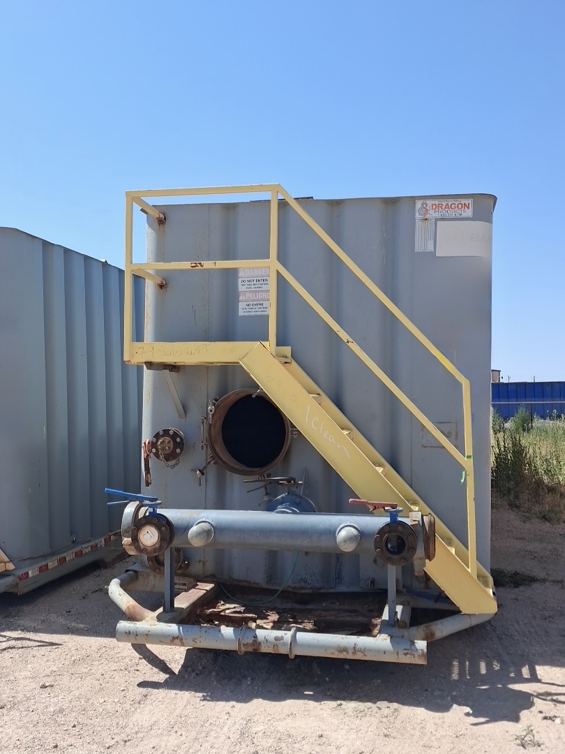 Used Dragon 500BBL Frac Tanks- 43x8.5x11, Corrugated Steel, V-bottom, Used Basic Refurb 2008
